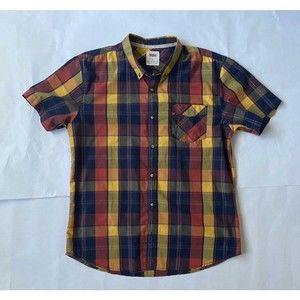 Levi's Men's Classic Plaid Short Sleeve Button Up Shirt  Size XL